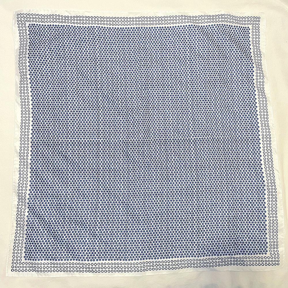 Baar & Beard Blue Polka Dot Scarf